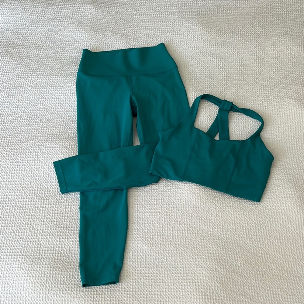 Teal Activewear Set carbon 38 set